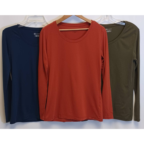 Shirt Top Long Sleeve 3 Color Set Women Large - Picture 1 of 5